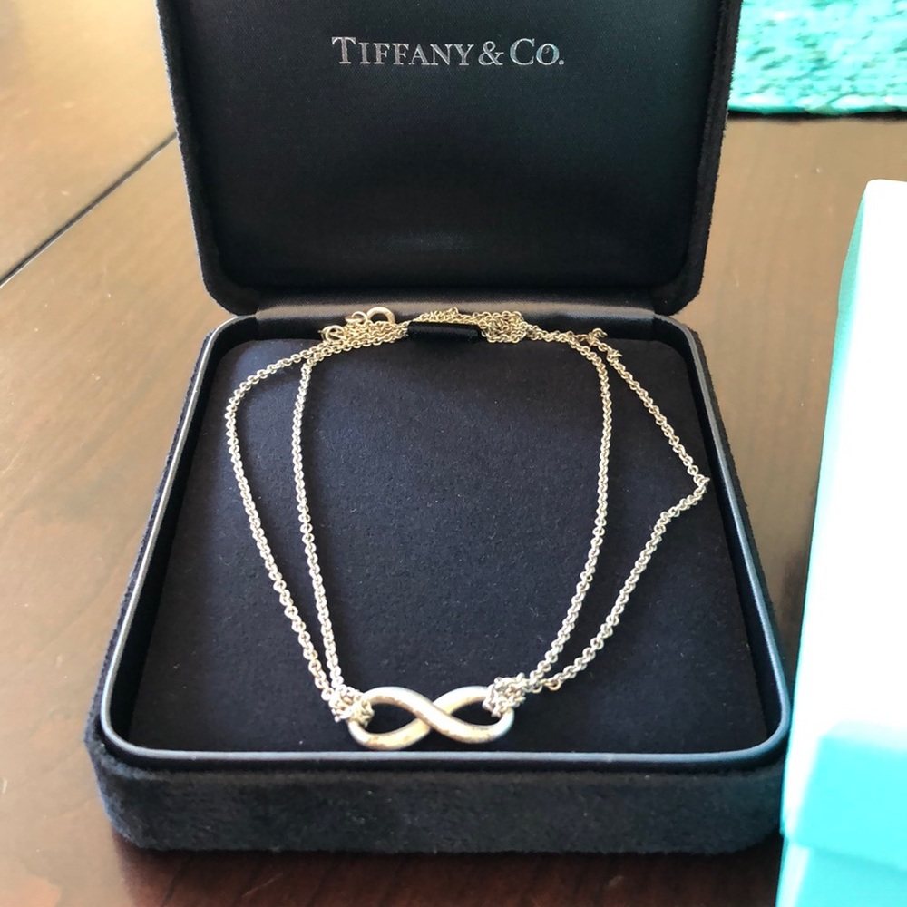 Tiffany & Co. silver infinity necklace